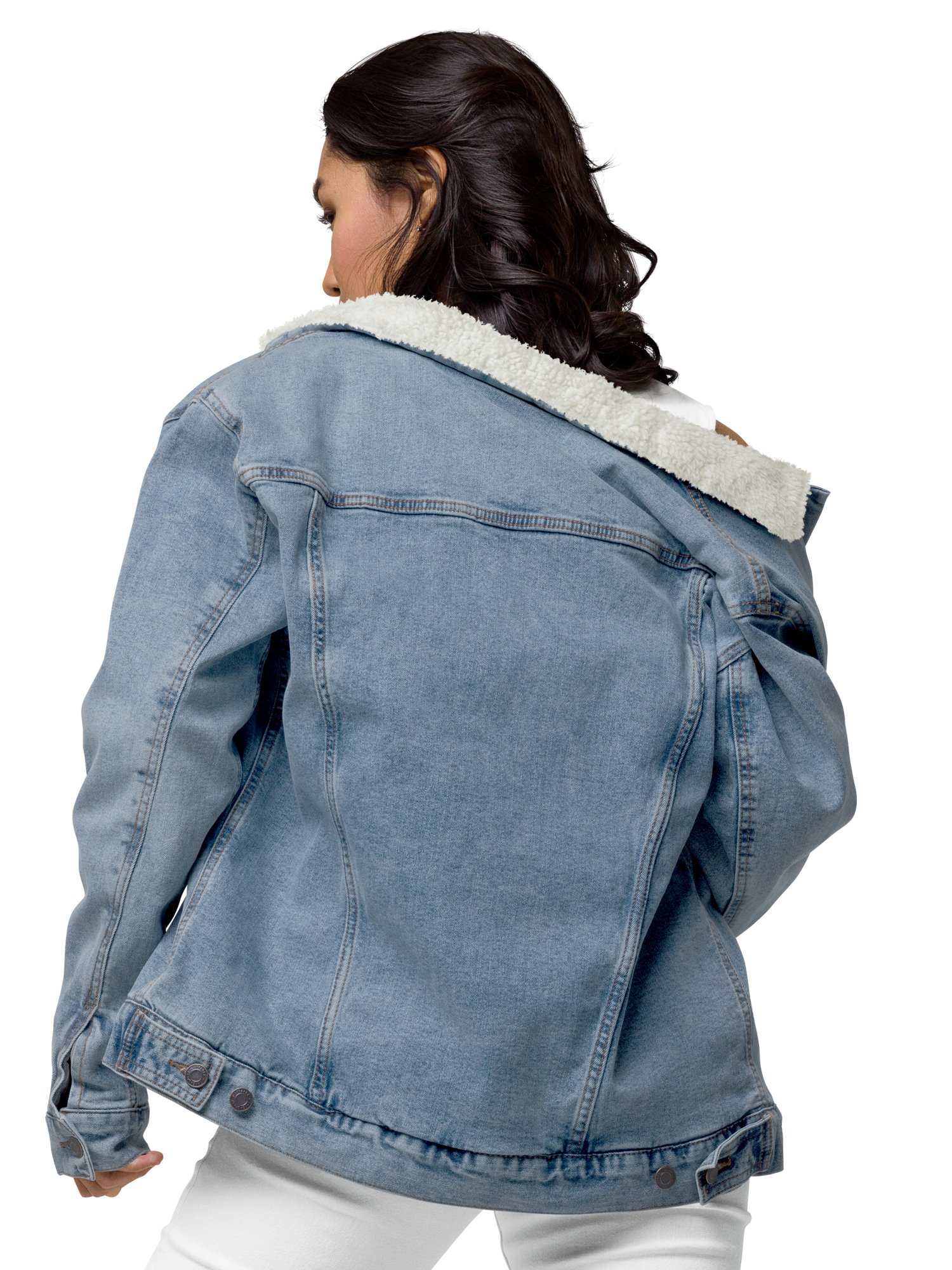 Cherry Sherpa Denim Jacket product image (10)