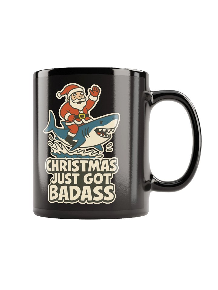 BADASS CHRISTMAS BLACK MUG product image (1)