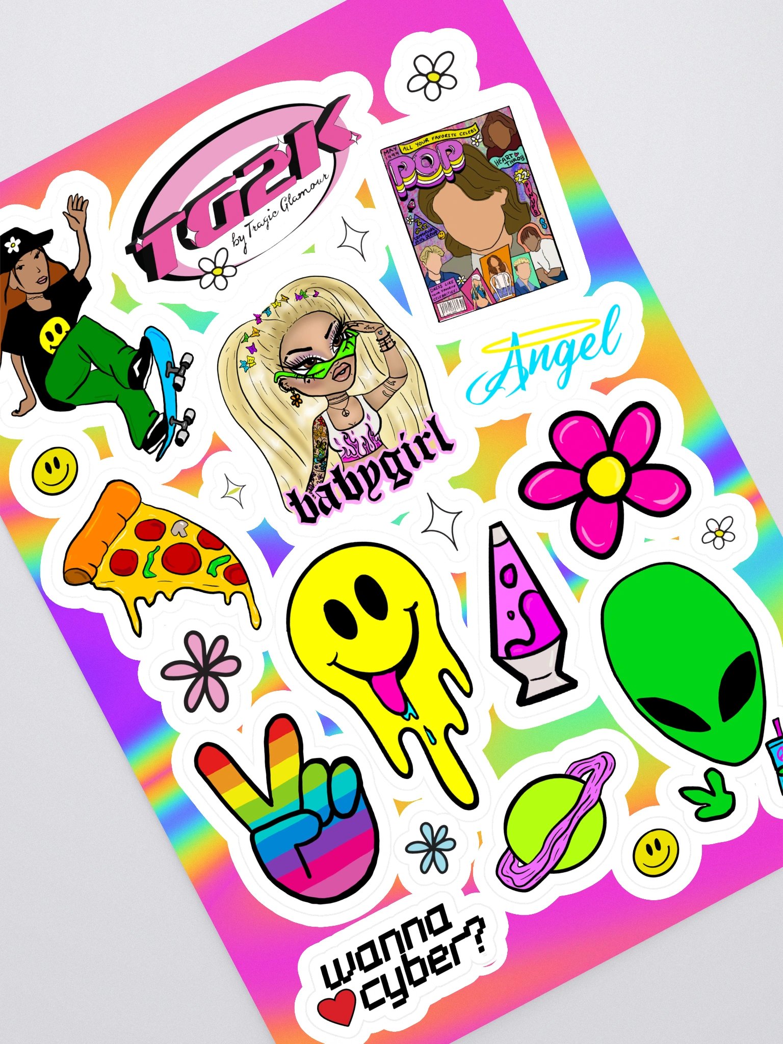 Y2k Sticker Sheet Vol 1 product image (1)