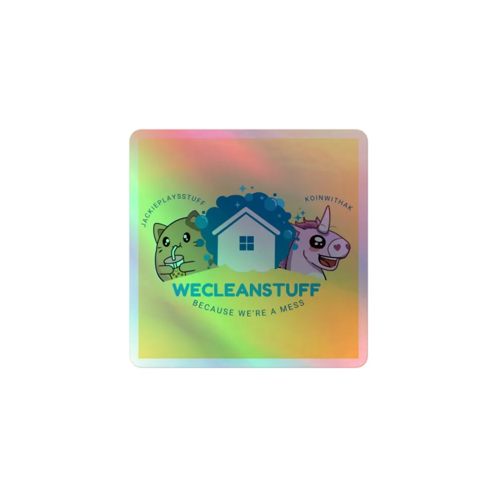 WECLEANSTUFF Holographic Sticker product image (1)