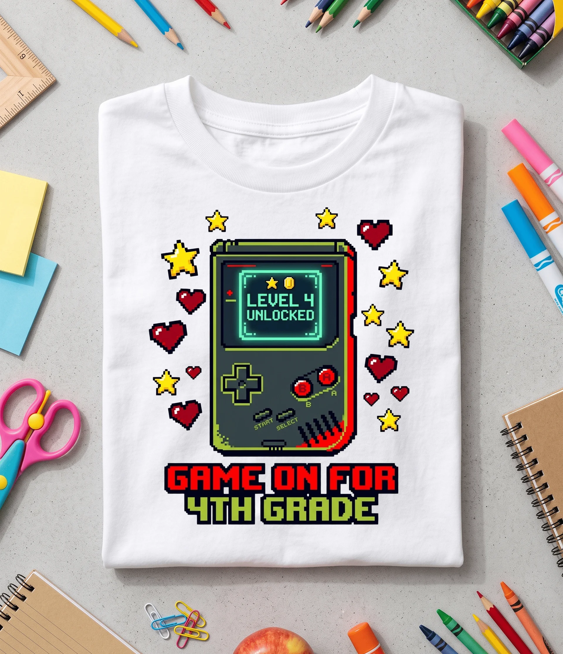 Game On for 4th Grade Tee 🎮⭐ product image (1)