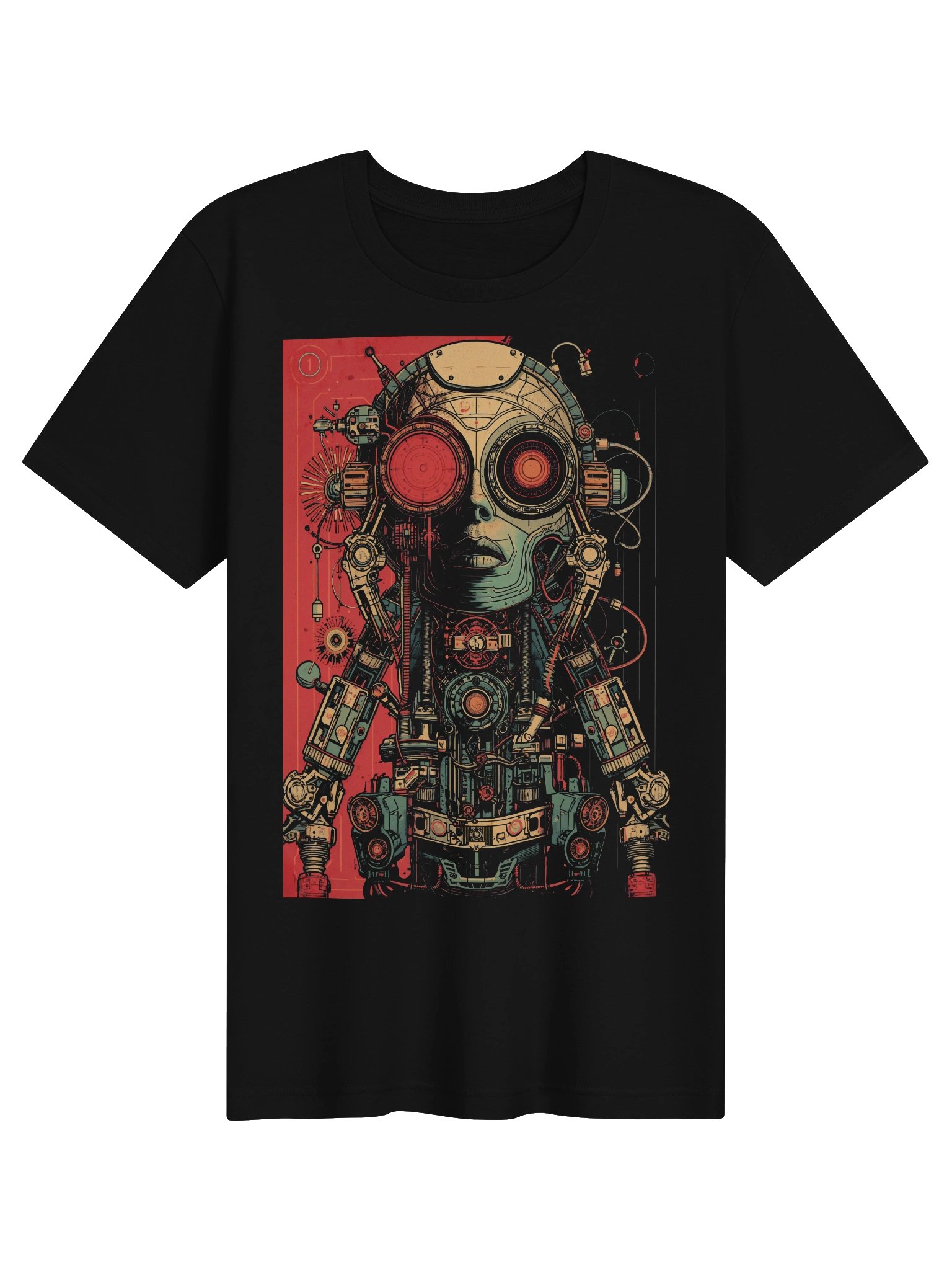 Retro Robot Circuit Lightweight T-Shirt product image (1)