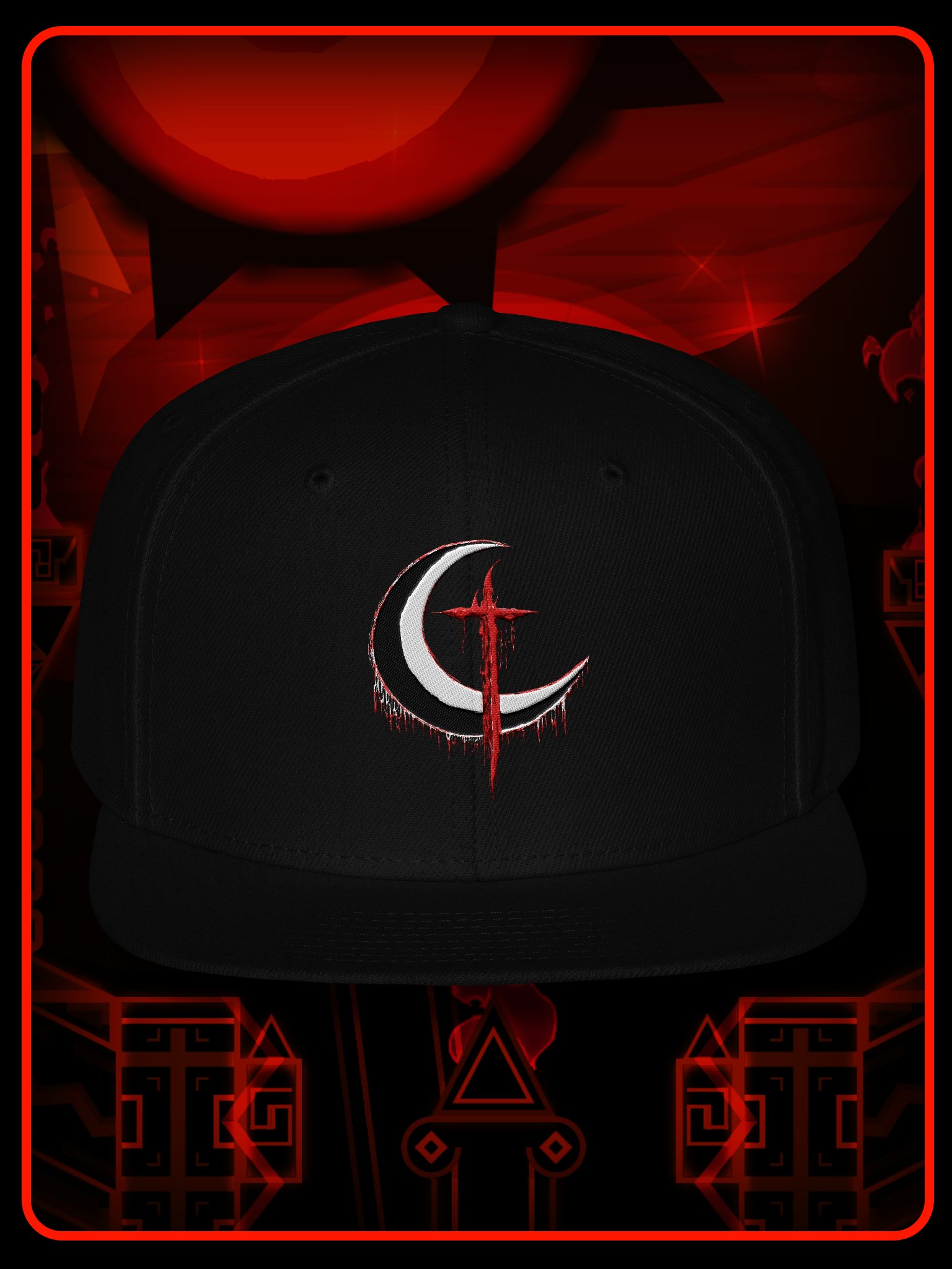 DEIMOS Moon-Cross Snapback Cap product image (1)