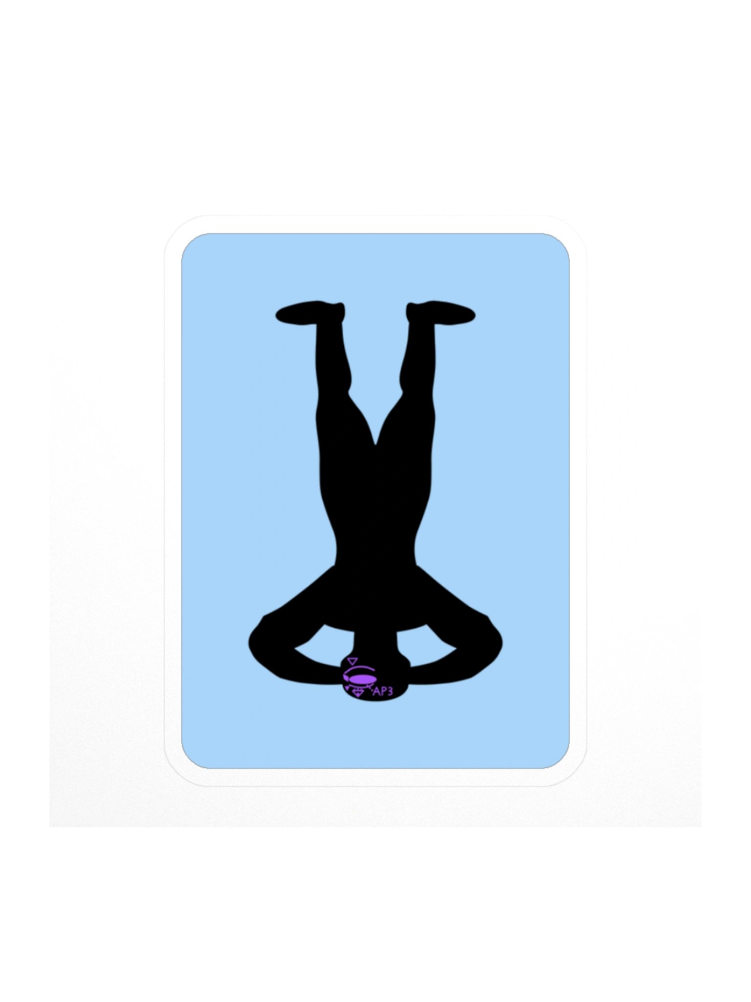 Headstand — Block Sticker product image (1)