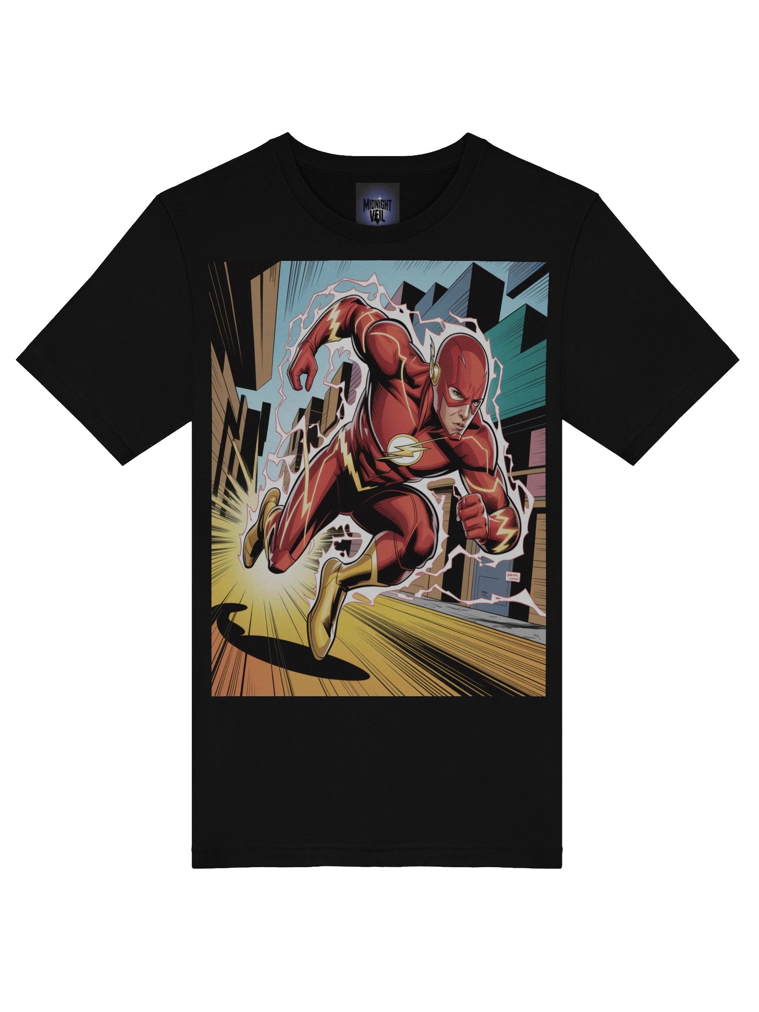 Urban Blitz: The Flash Metropolis Rush T-Shirt product image (7)