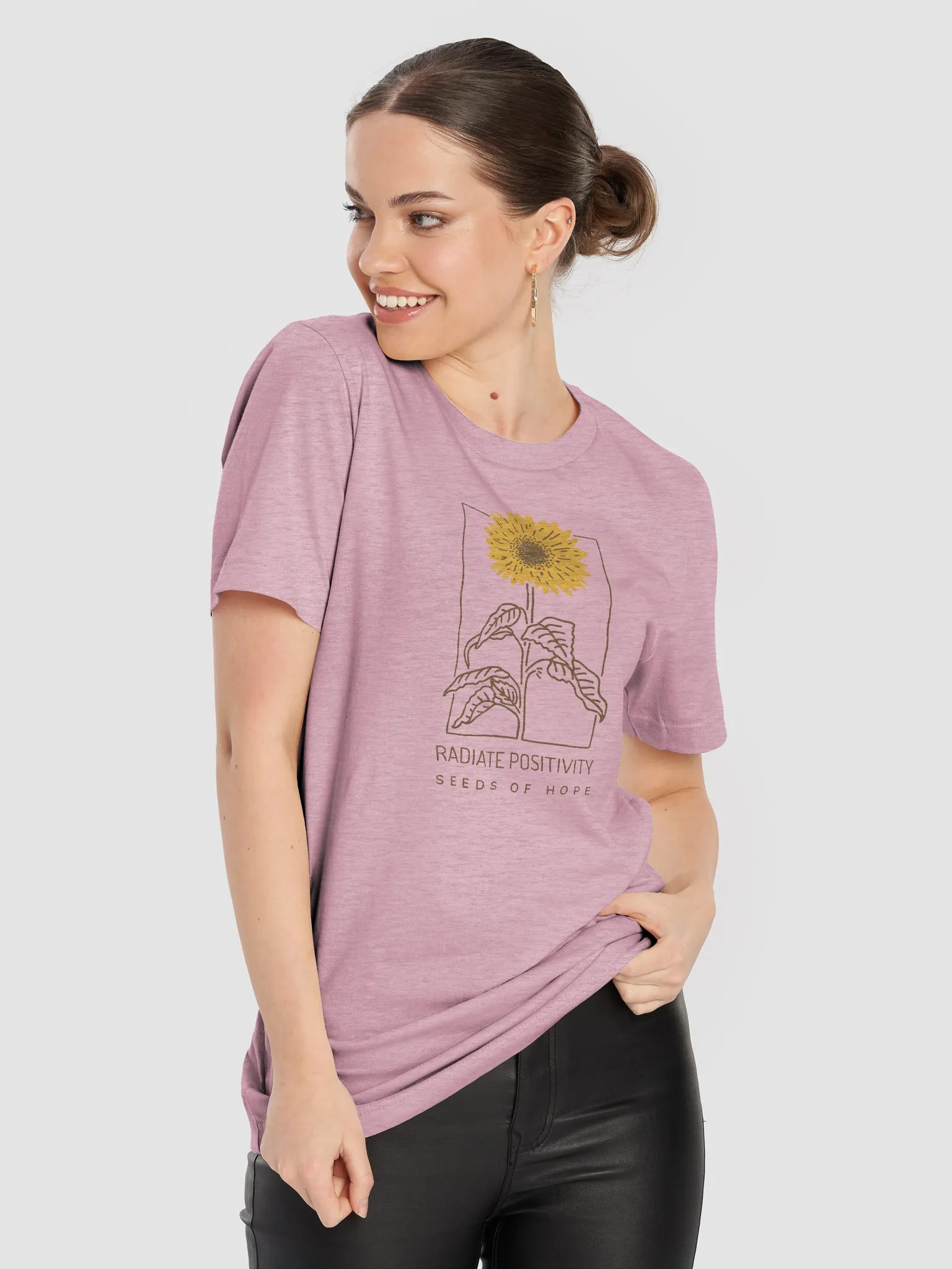Radiant Sunflower Positivity Tee product image (3)