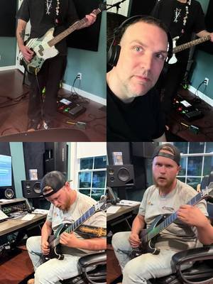 Warren came over to record some bass tracks today and Connor did another scratch track on guitar. 10 scratch tracks done. 9 songs have drums. 4 songs have bass…..we’re getting there. #recording #metal #punk #punkrock #squanches 