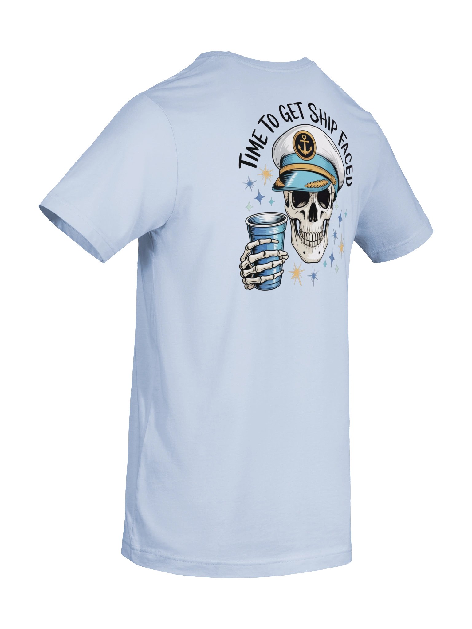 Time to Get Ship Faced Cruise T-Shirt | Front & Back Cruise Vacation Tee product image (9)