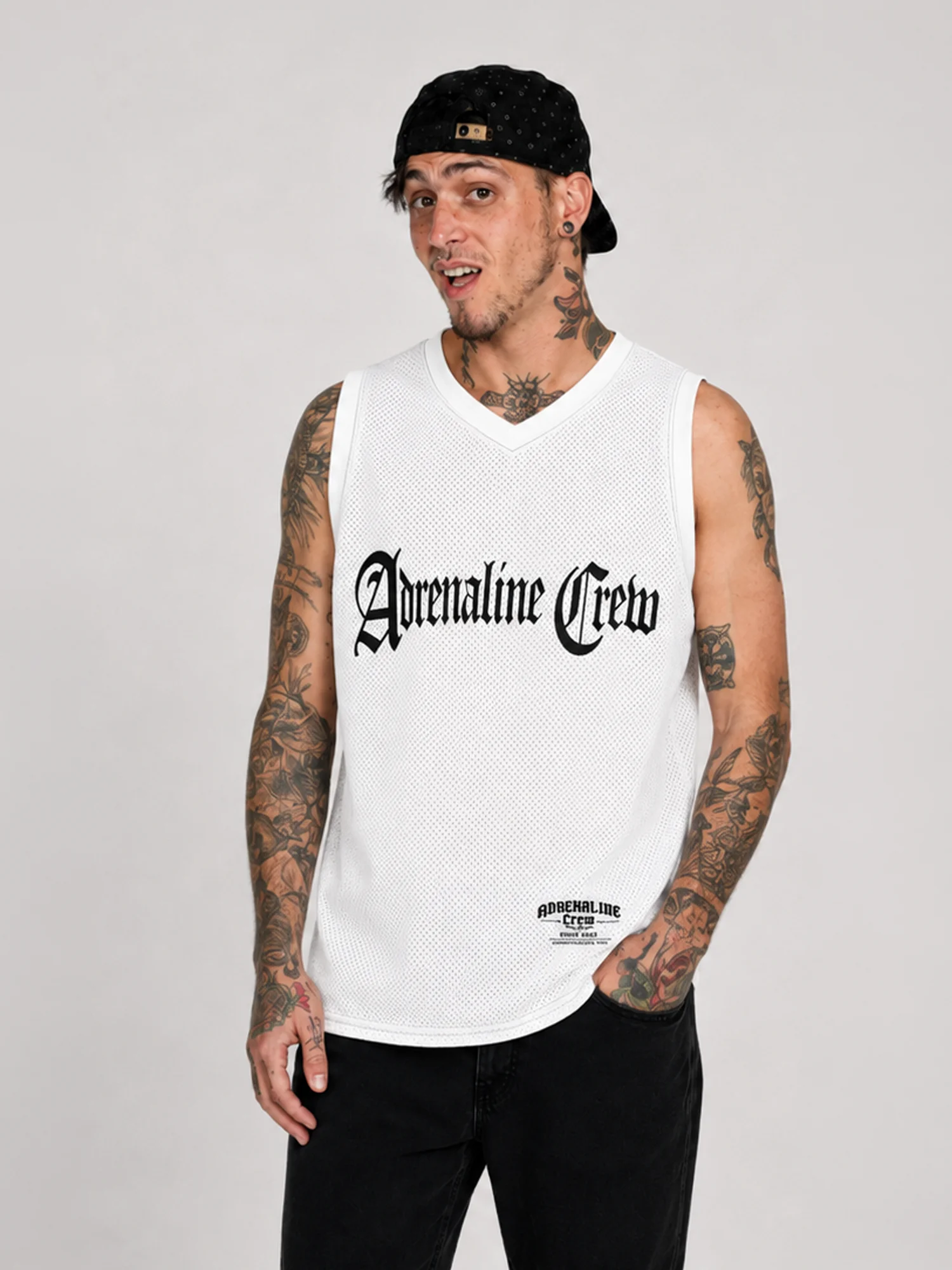 Adrenaline Crew 666 Basketball Jersey – White product image (4)