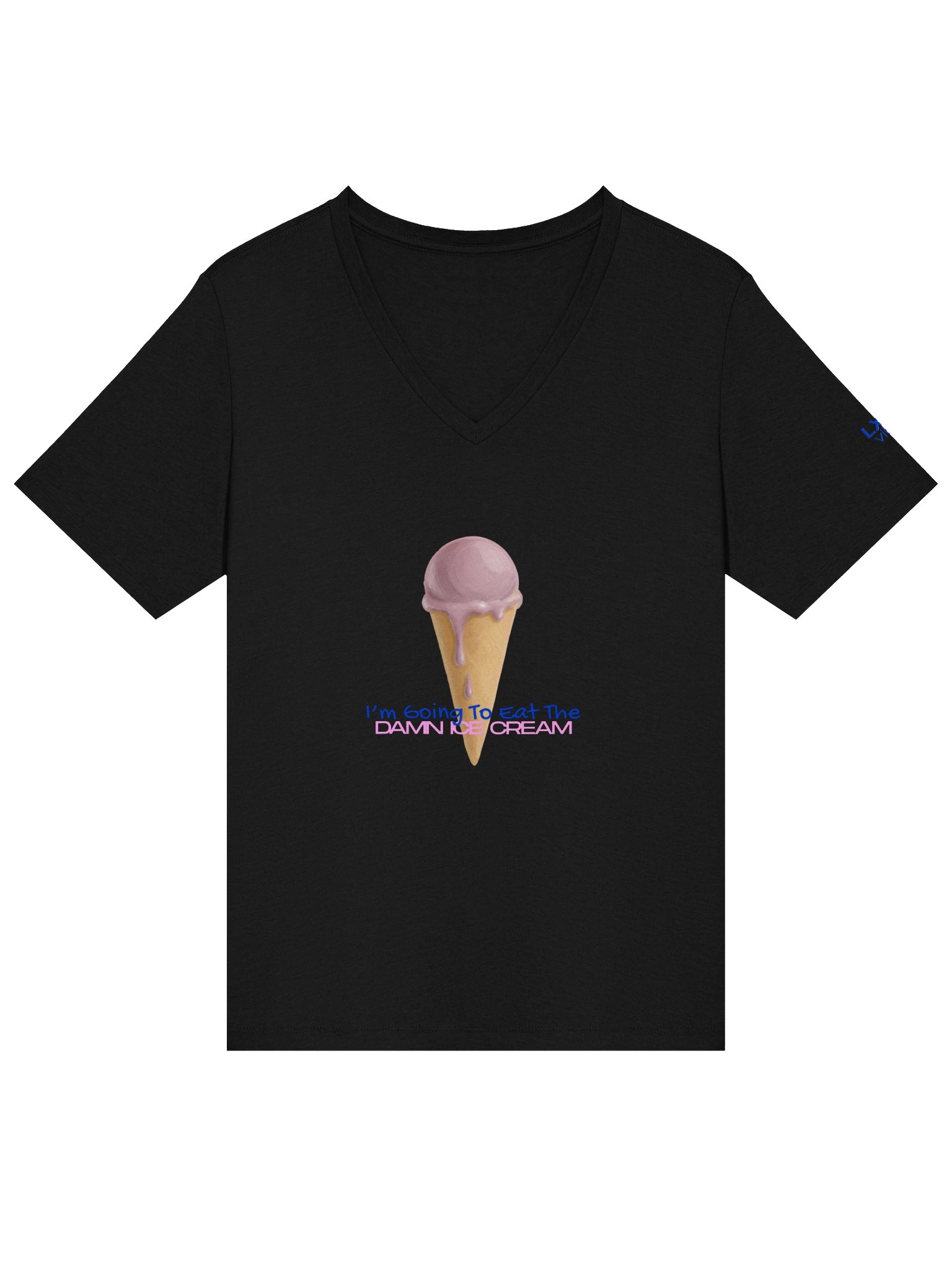 LX Vibes V- Neck T-Shirt Eat The Ice Cream product image (9)