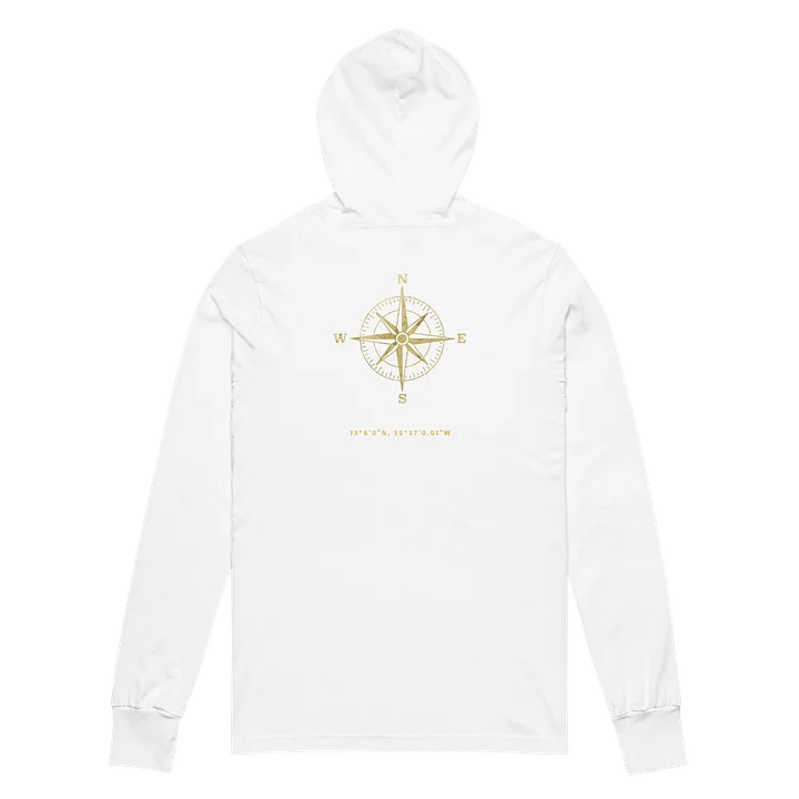 Compass - Barbados - Vintage Gold | Unisex Hooded Long Sleeve Tee | 5 Colors product image (2)