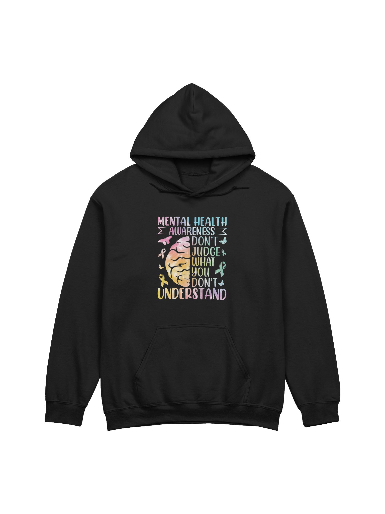 Don’t Judge What You Don’t Understand – Standing Against Stigma Mental Health Awareness Hoodie product image (1)
