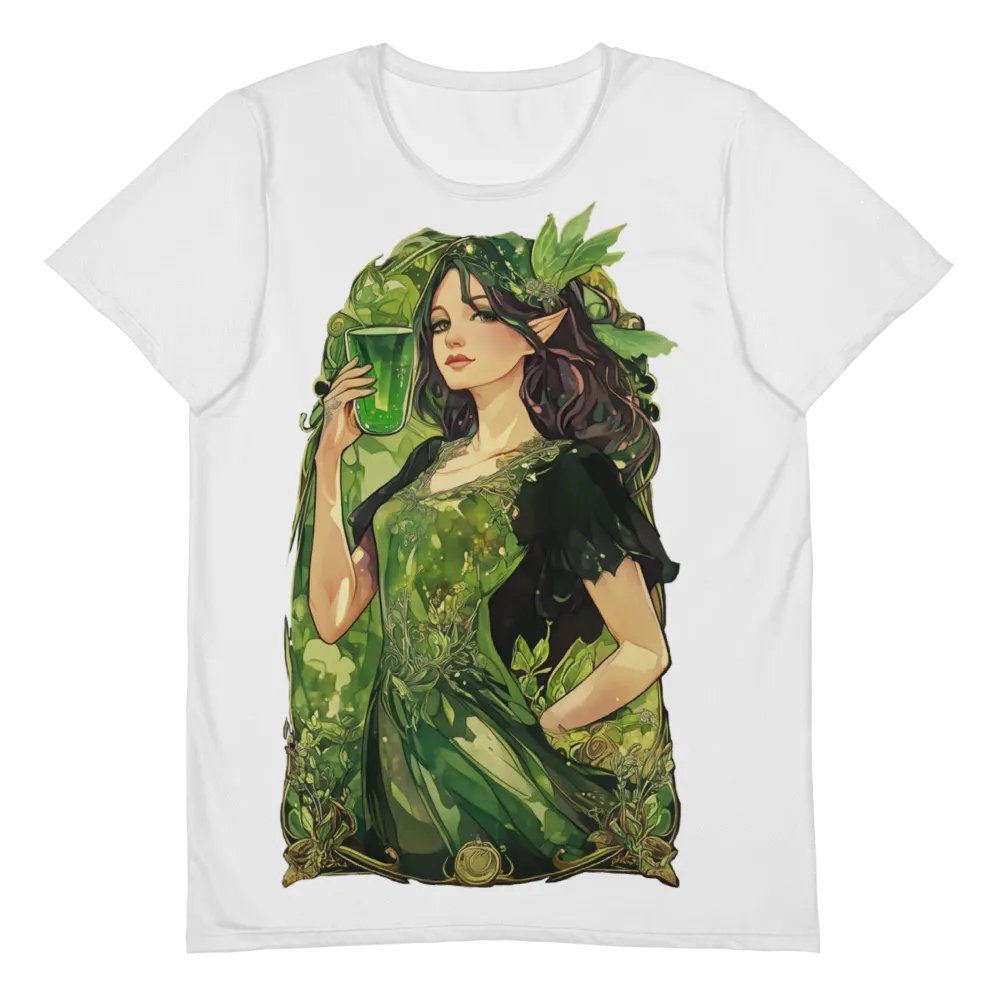 The Green Fairy - Large-print T-shirt product image (5)