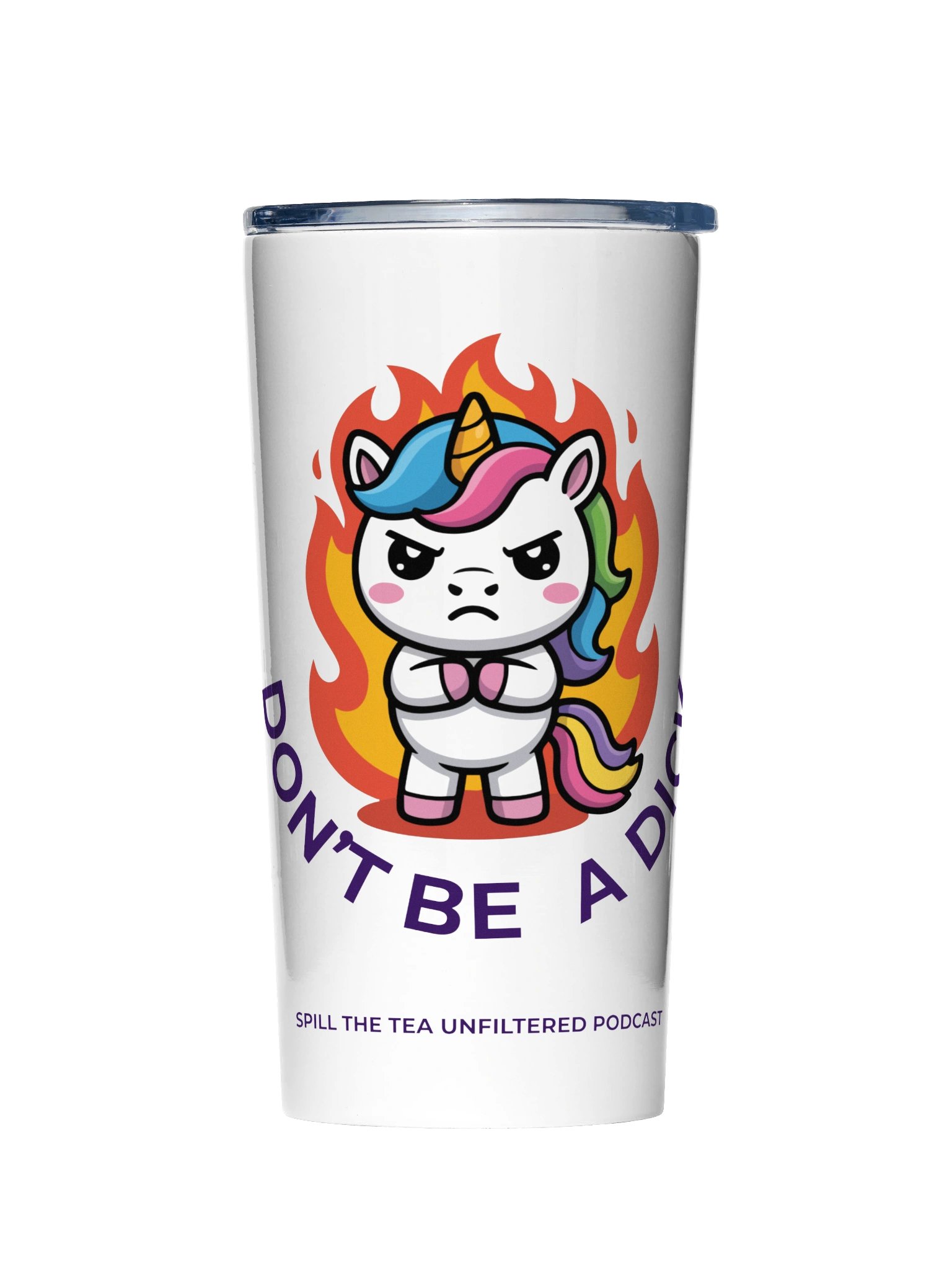 Don’t Be a Dick Unicorn Tumbler product image (1)