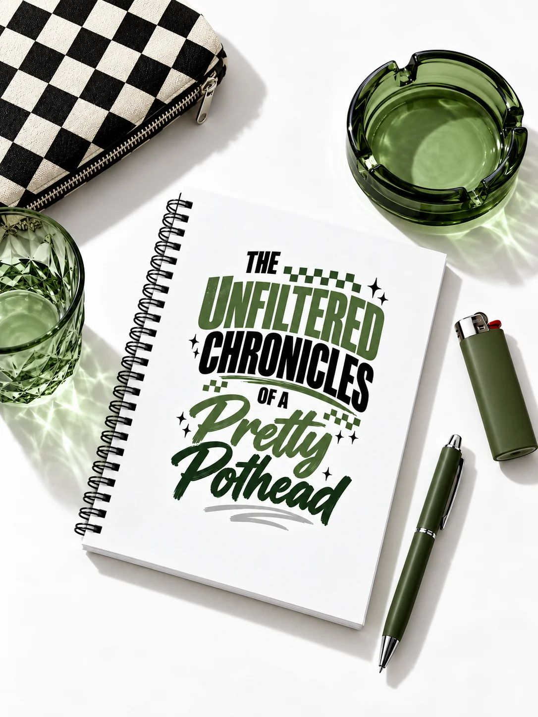 The Unfiltered Chronicles of a Pretty Pothead | Hardcover Journal product image (1)