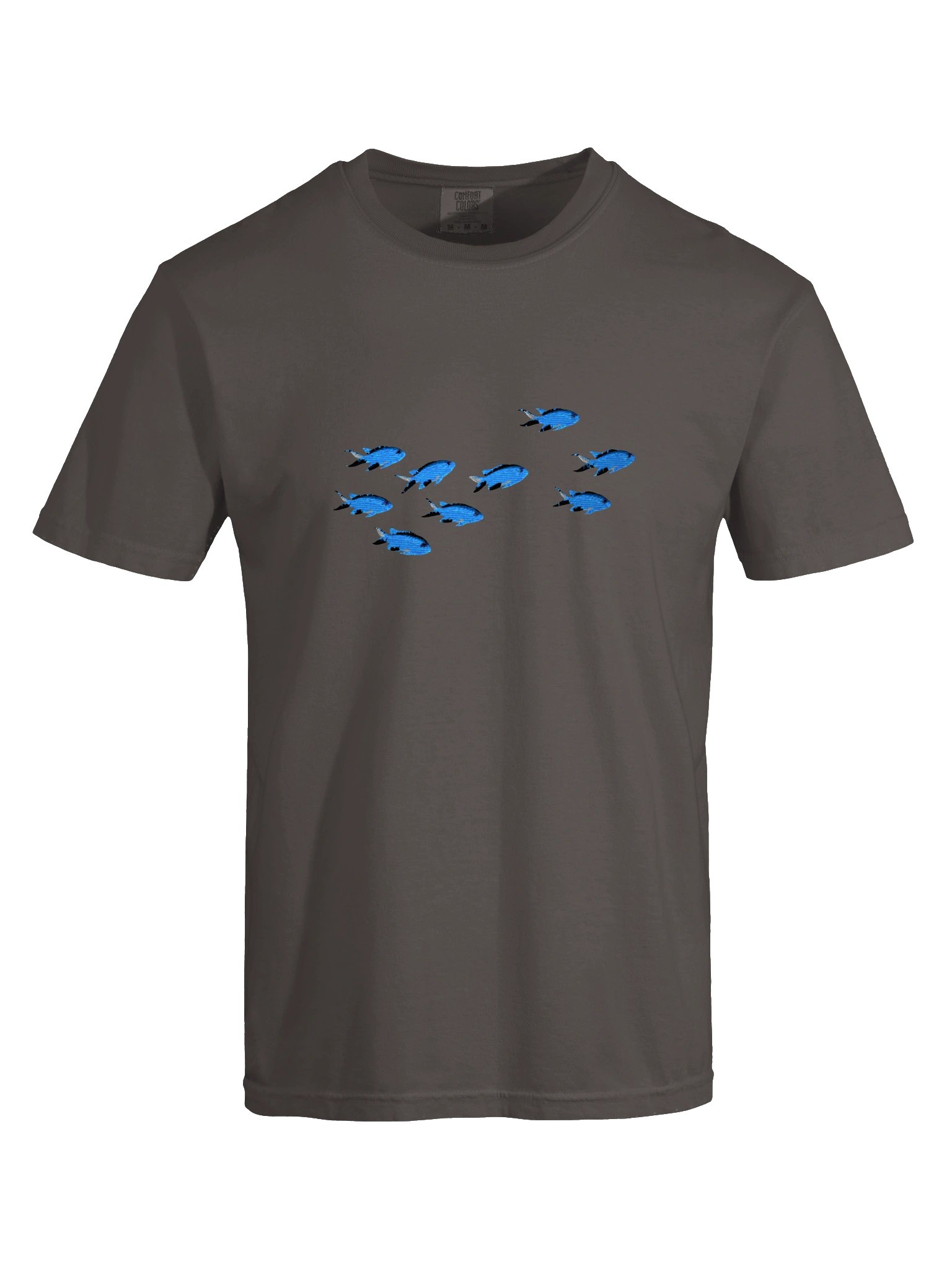 A School of Blue Chromis Embroidered Premium Shirt | Saltwater Reef Aquarium Fish & Marine Life Apparel product image (21)