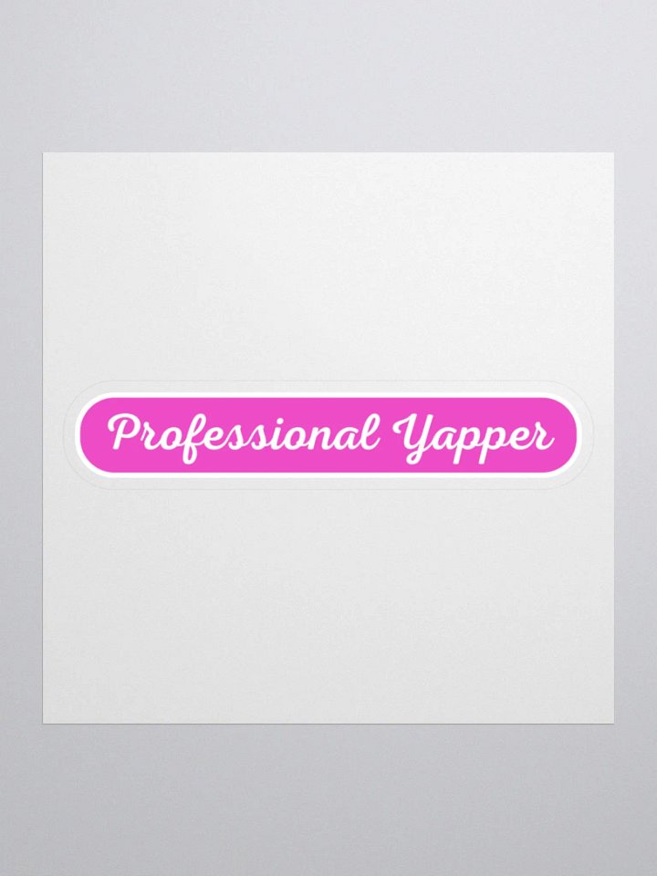 Professional Yapper Sticker - Pink product image (1)