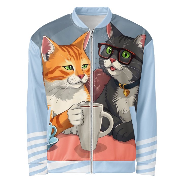 Bomber Jacket-Caffeinated Cat Companions product image (1)