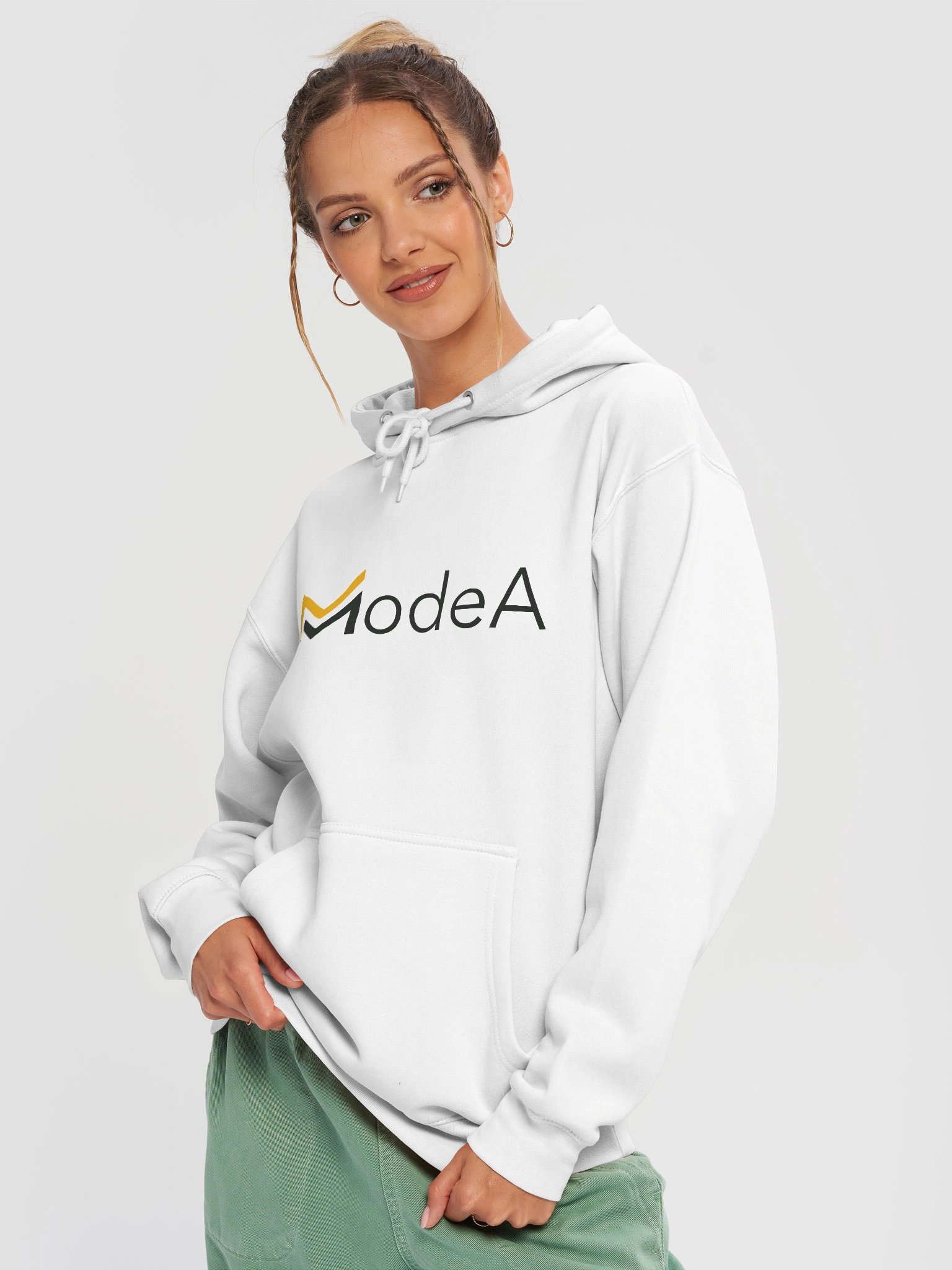 ModeA Premium White Hoodie product image (3)
