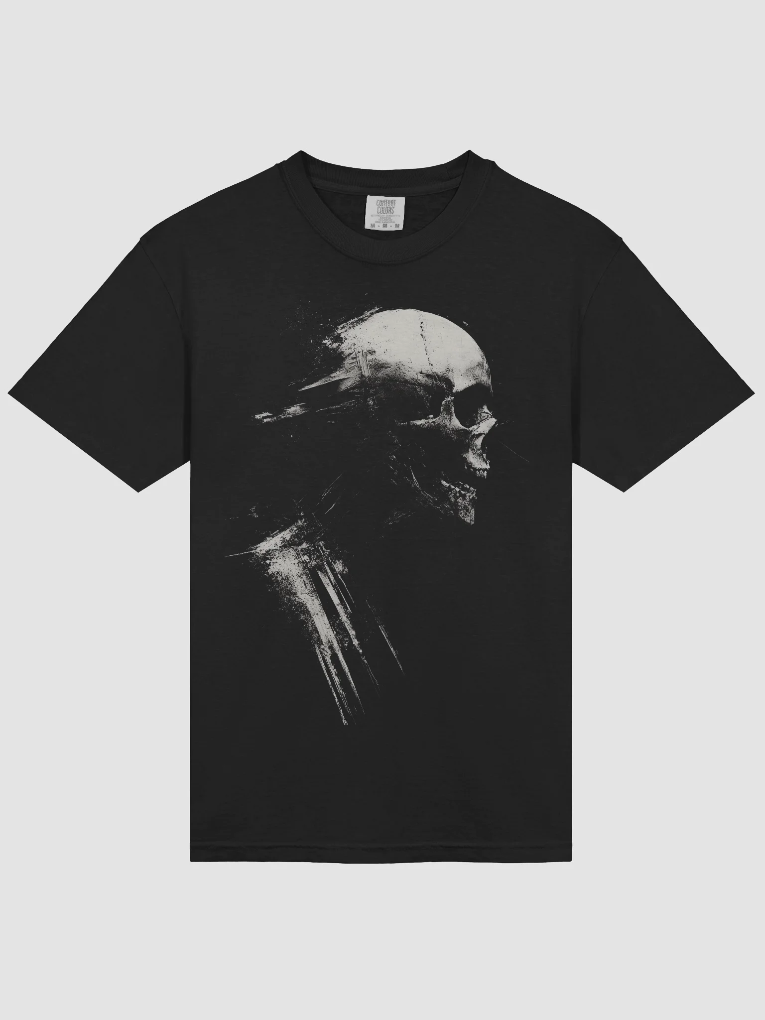 Bone Profile Black Short-Sleeve Graphic T-Shirt product image (3)