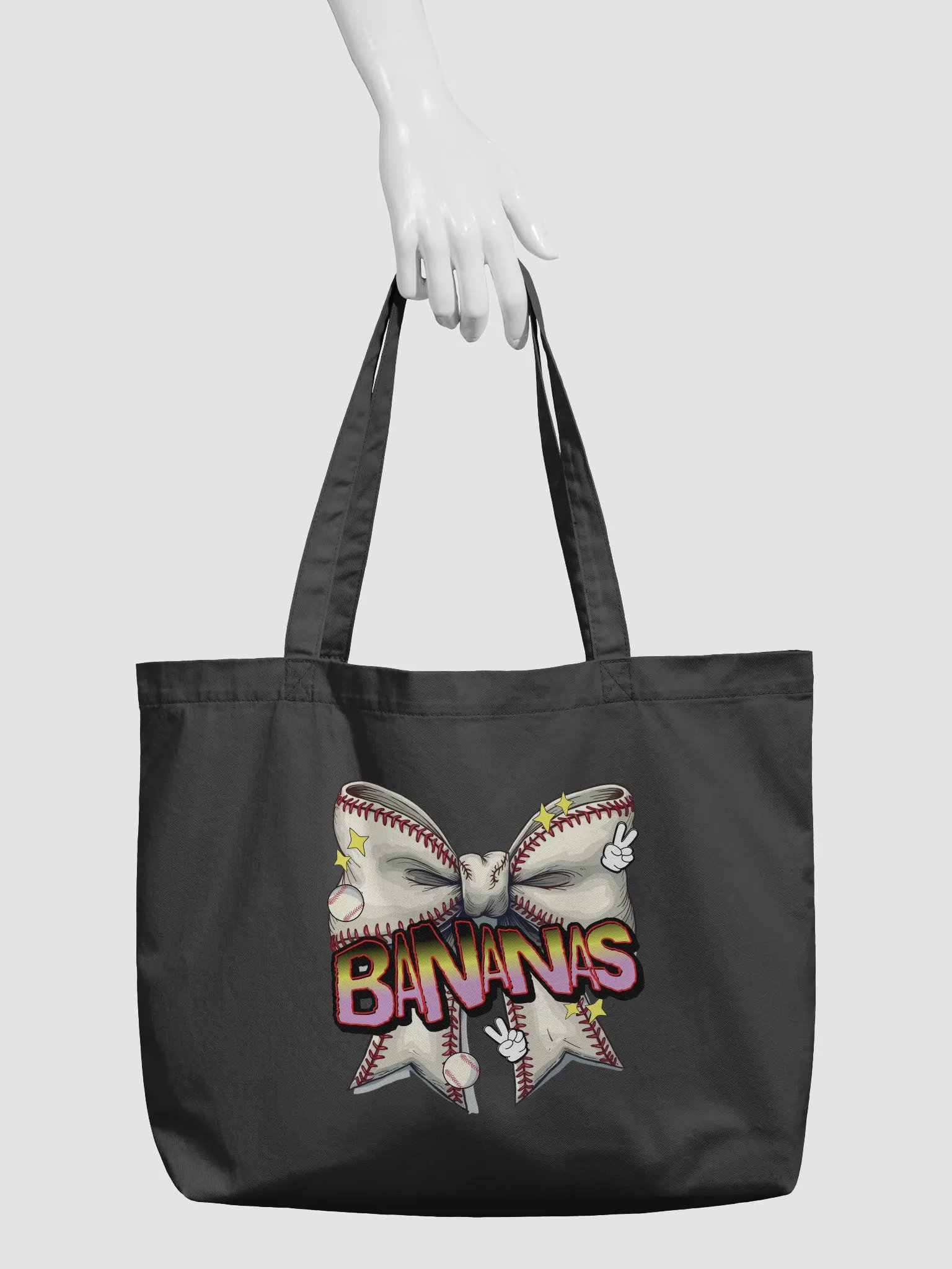 Bananas Bow Baseball Tote product image (3)