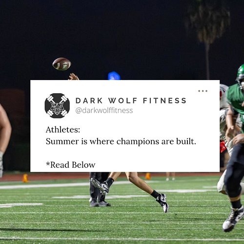 If you're a middle school or high school athlete who takes your sport seriously, your summer habits matter.

✅ Get enough sle...