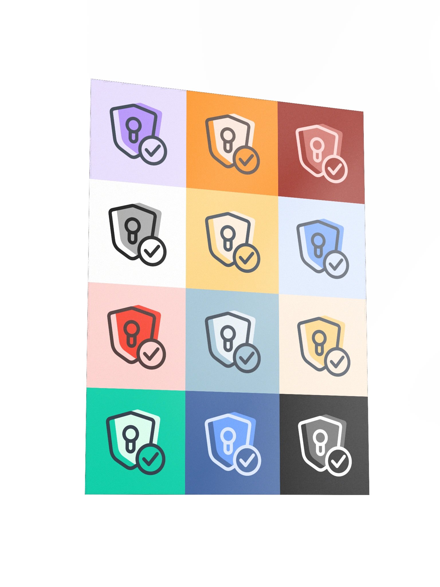 Multi-Color Shields 2.0 (3x4 Portrait) product image (6)