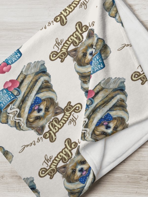 The Snuggle Is Real Cozy True Crime Throw Blanket product image (11)