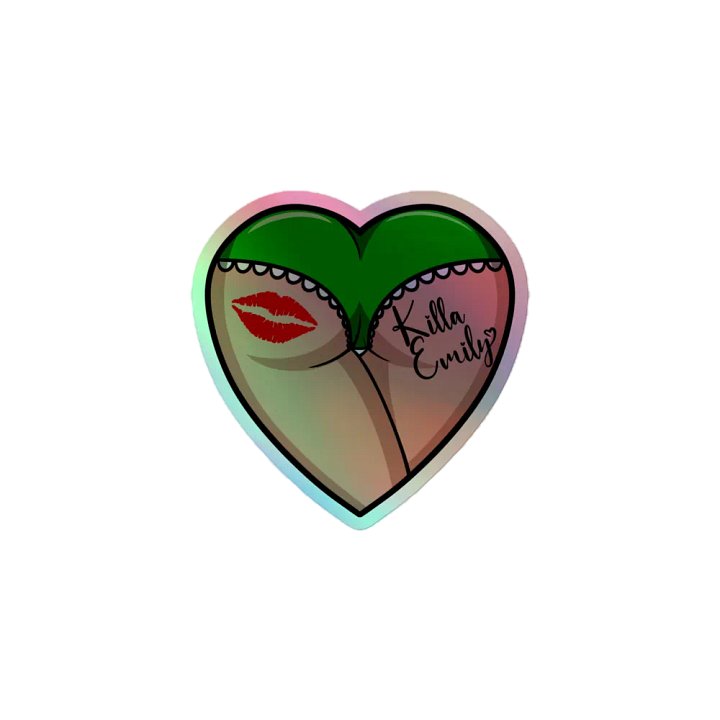 HEART BUTT STICKER product image (1)