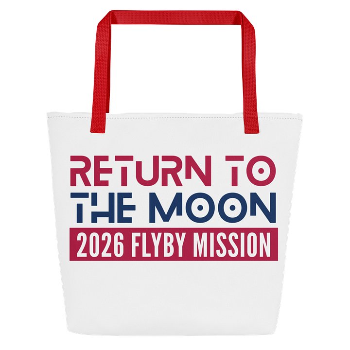 Mission to the Moon Tote Bag April 1 2026, USA Astronaut Space Tote, Reusable Everyday Bag product image (1)