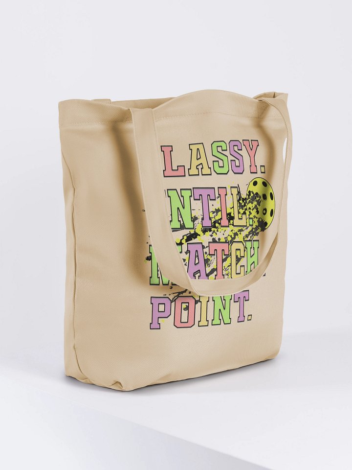 Classy Until Match Point Pickleball Fragmented Eco Tote Bag product image (4)