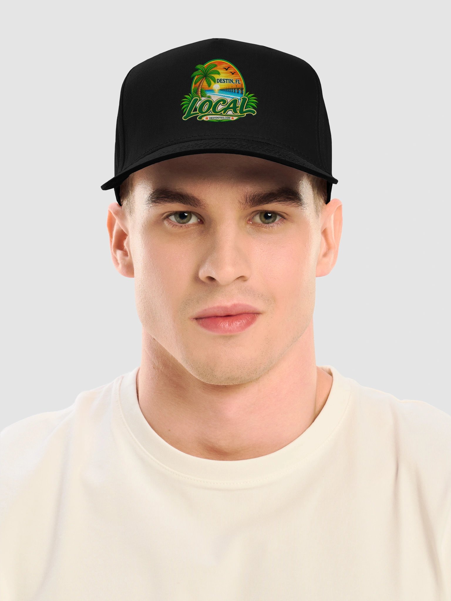 Destin, FL Colorful Local Logo black ballcap product image (5)
