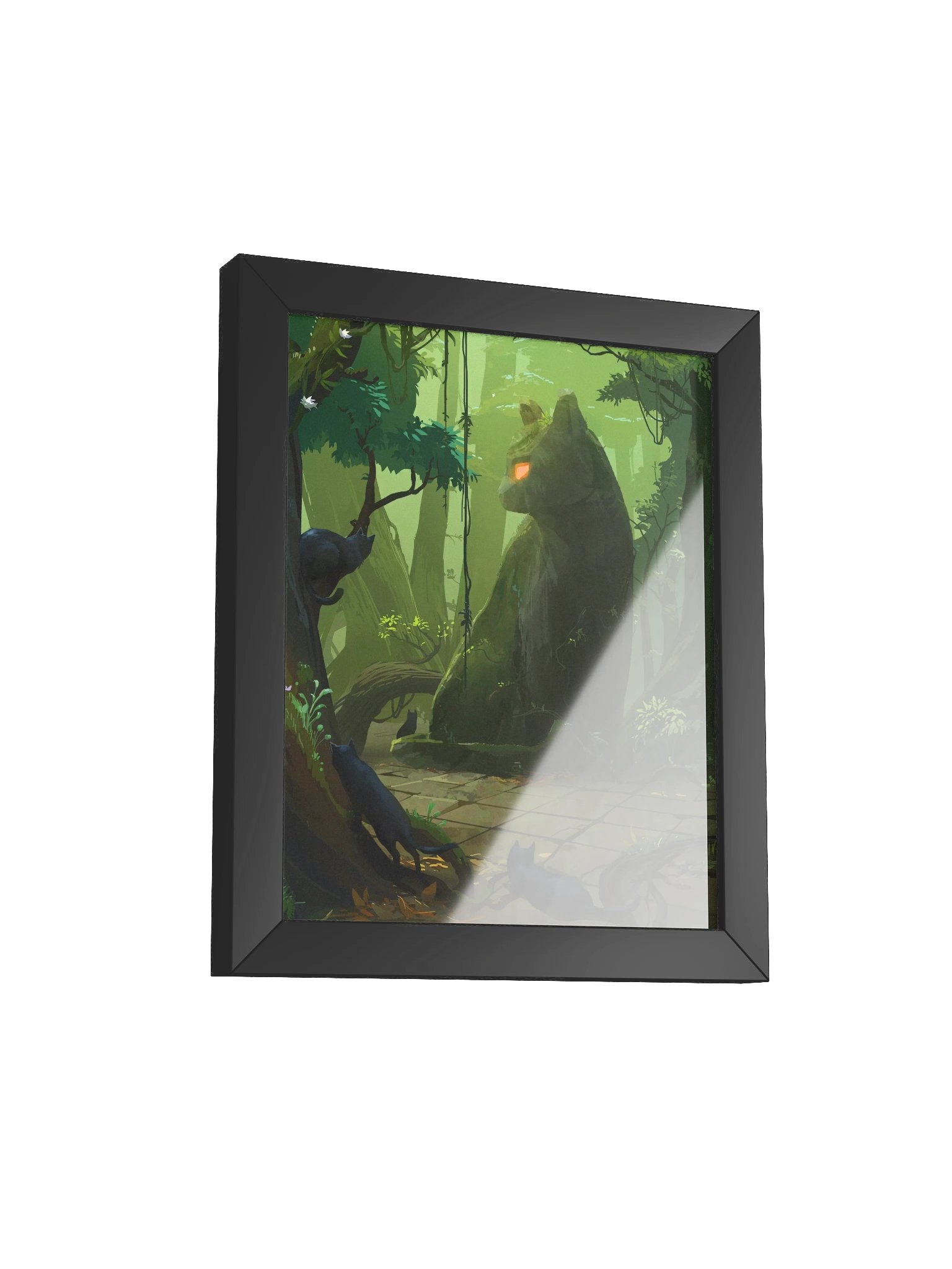 Cat Statue Framed Poster product image (1)