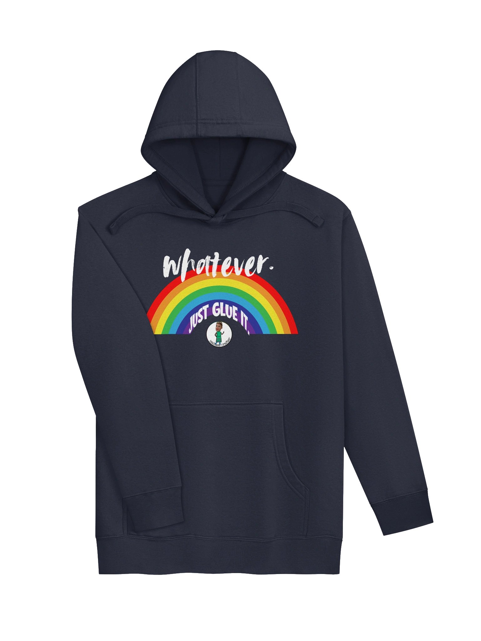 LIMITED EDITION Whatever Rainbow Dark Hoodie! product image (3)