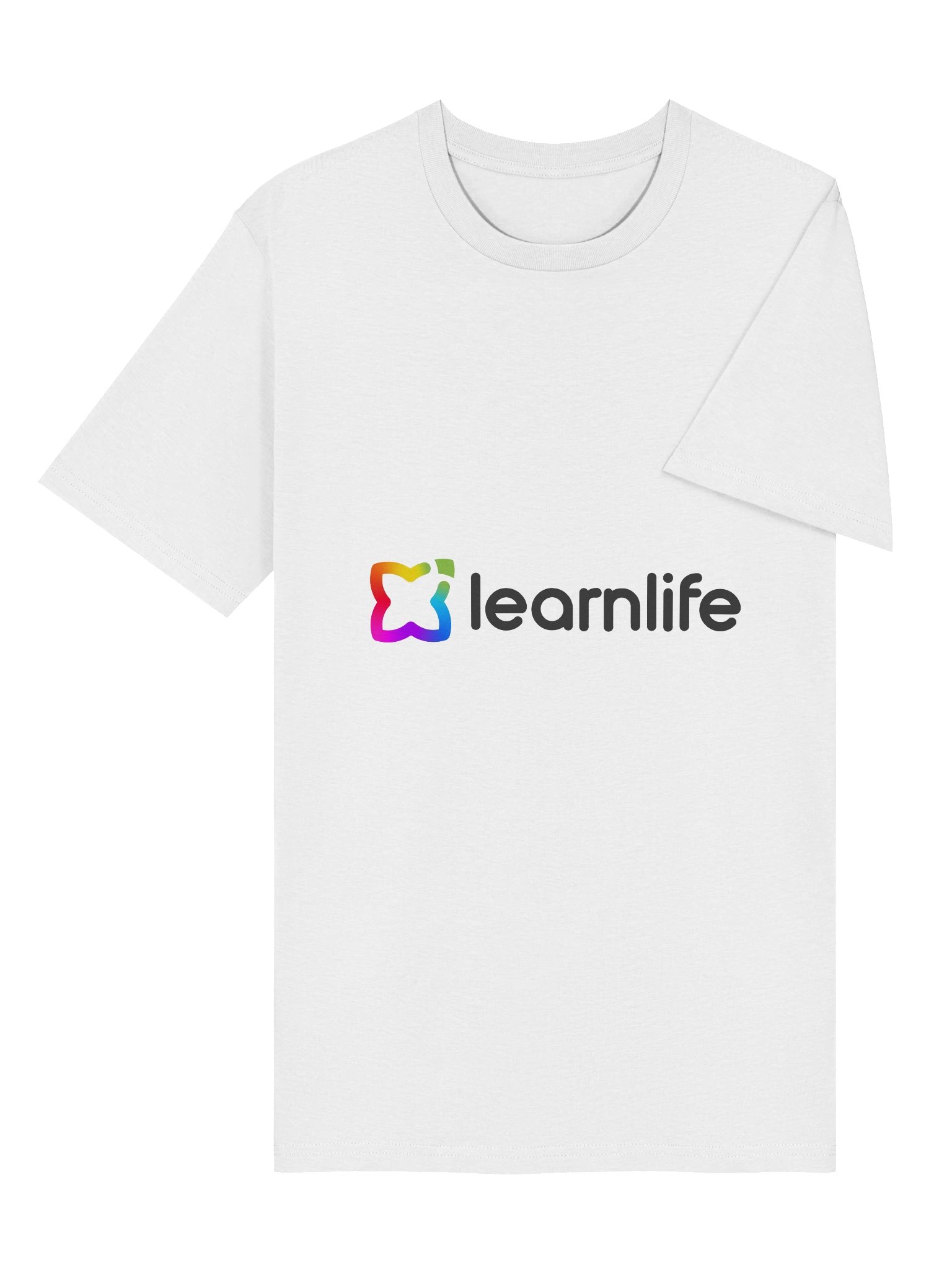 Adult/Teen Tee - Organic - Horizontal Logo - Rainbow & Charcoal product image (6)