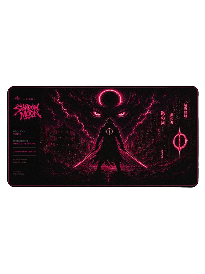 SHADOW MOON - Neon Gaming Desk Mat product image (1)