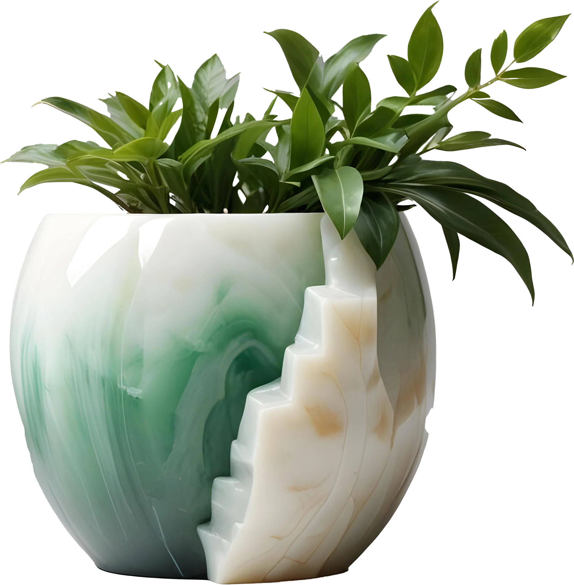 Zen Jade Spa Décor Set – 9 Elegant Pieces + Mystery Gift, PNG product image (6)
