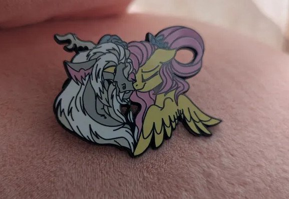 FlutterCord 2 inch Enamel pin product image (1)