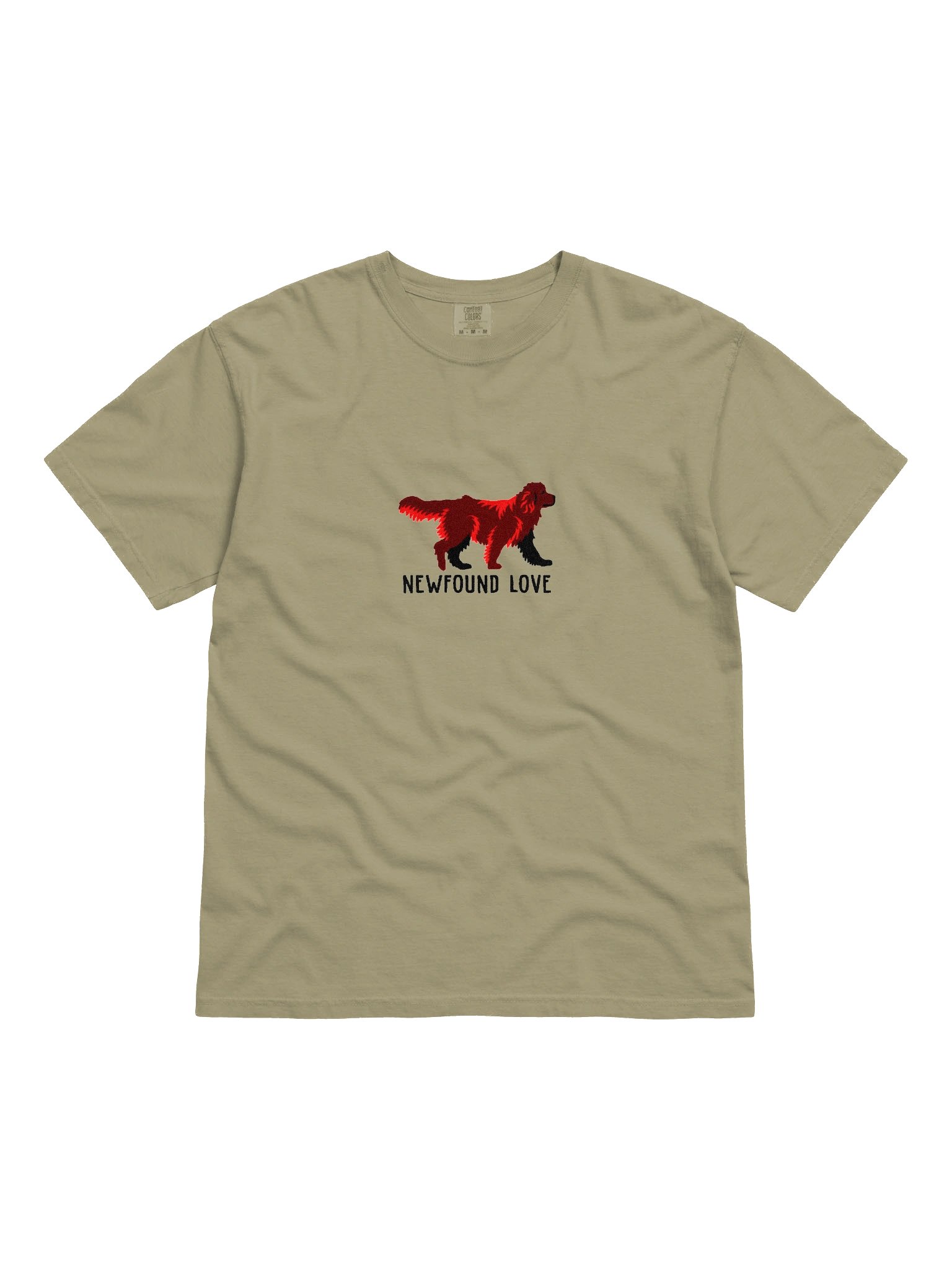 Newfound Love T-Shirt(Embroidered) of a Newfoundland(Chocolate) product image (4)