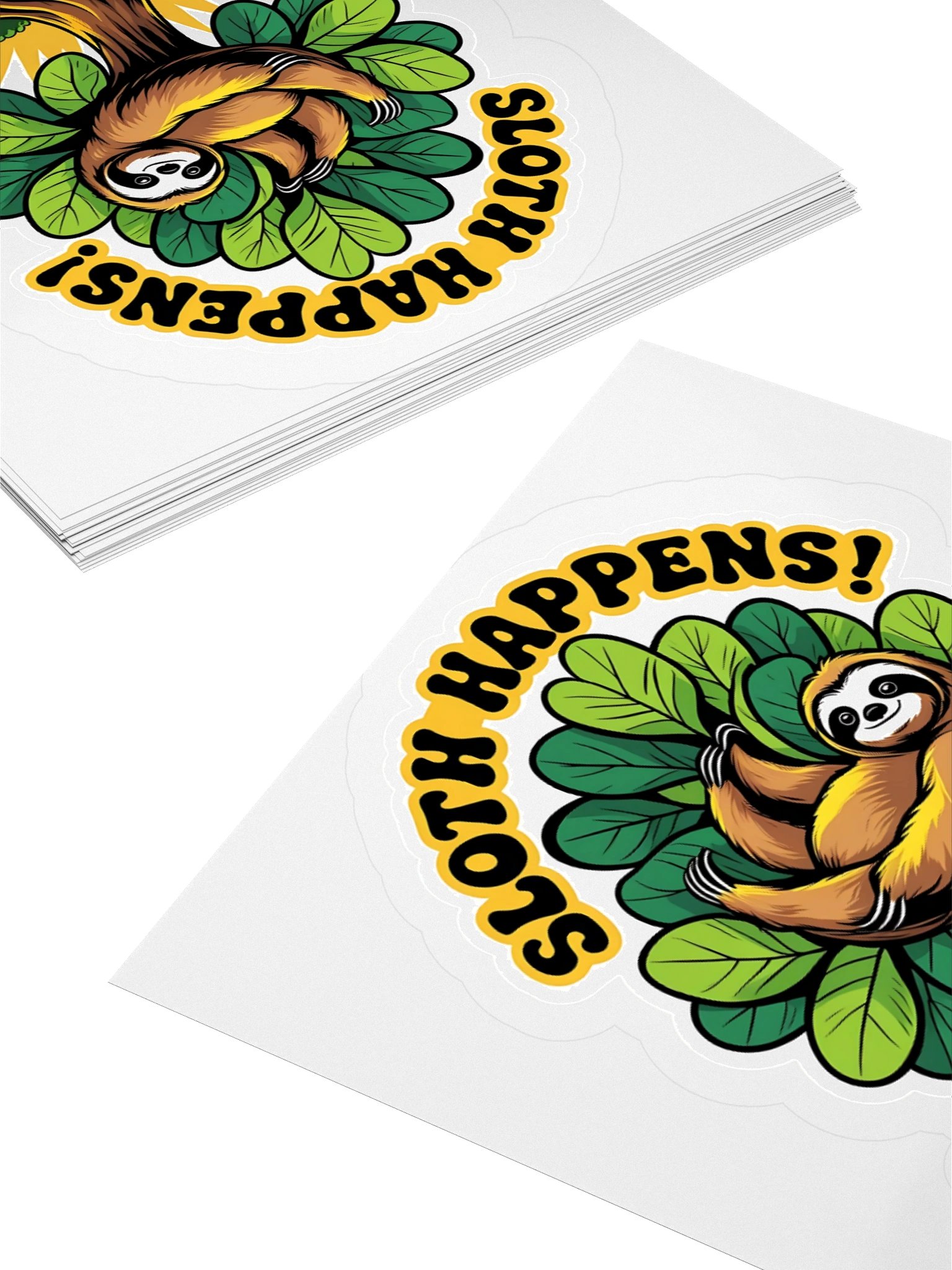 Sloth Happens! Kiss Cut Sticker product image (4)