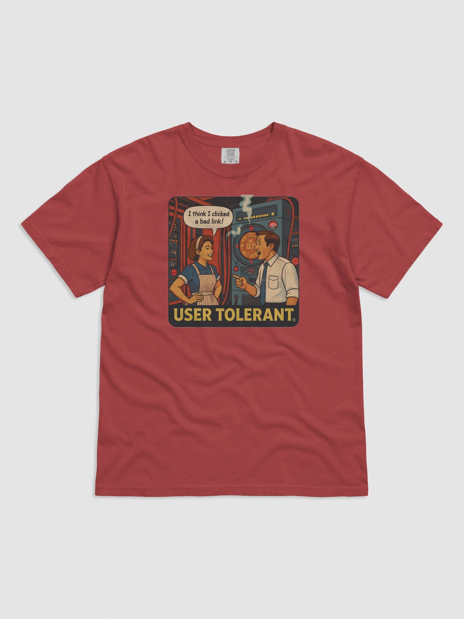 "User Tolerant" Funny IT & Tech Support T-Shirt | Retro "I Clicked a Bad Link" Geek Humor Tee product image (4)