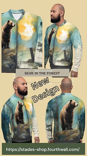 Showcase your individuality with the all-over print Bear Jacket! Get yours today!
https://stades-shop.fourthwall.com/
 #bolds...