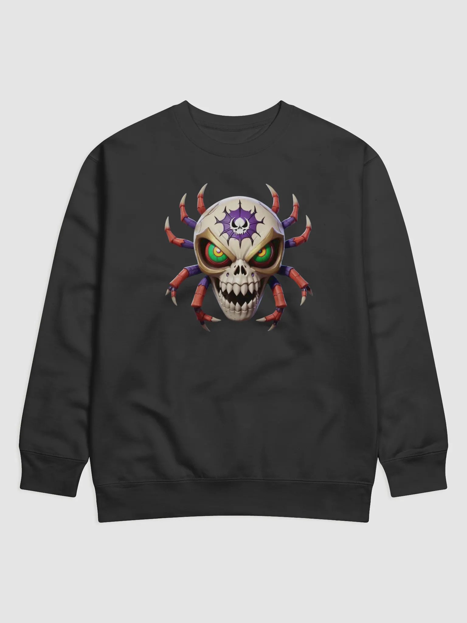ArachnoSkull Cotton Sweatshirt product image (1)