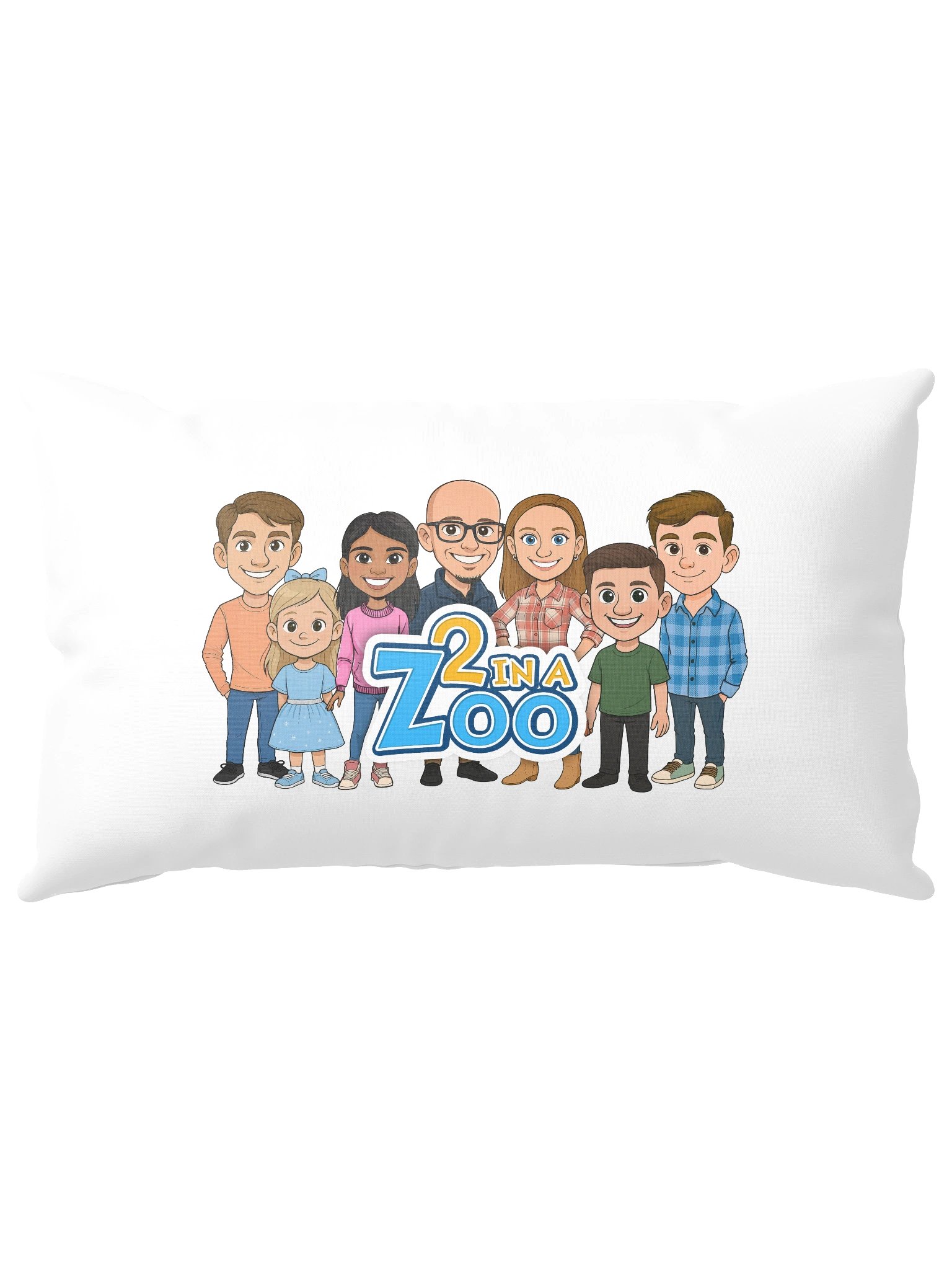 2 in a Zoo Throw Pillow product image (1)