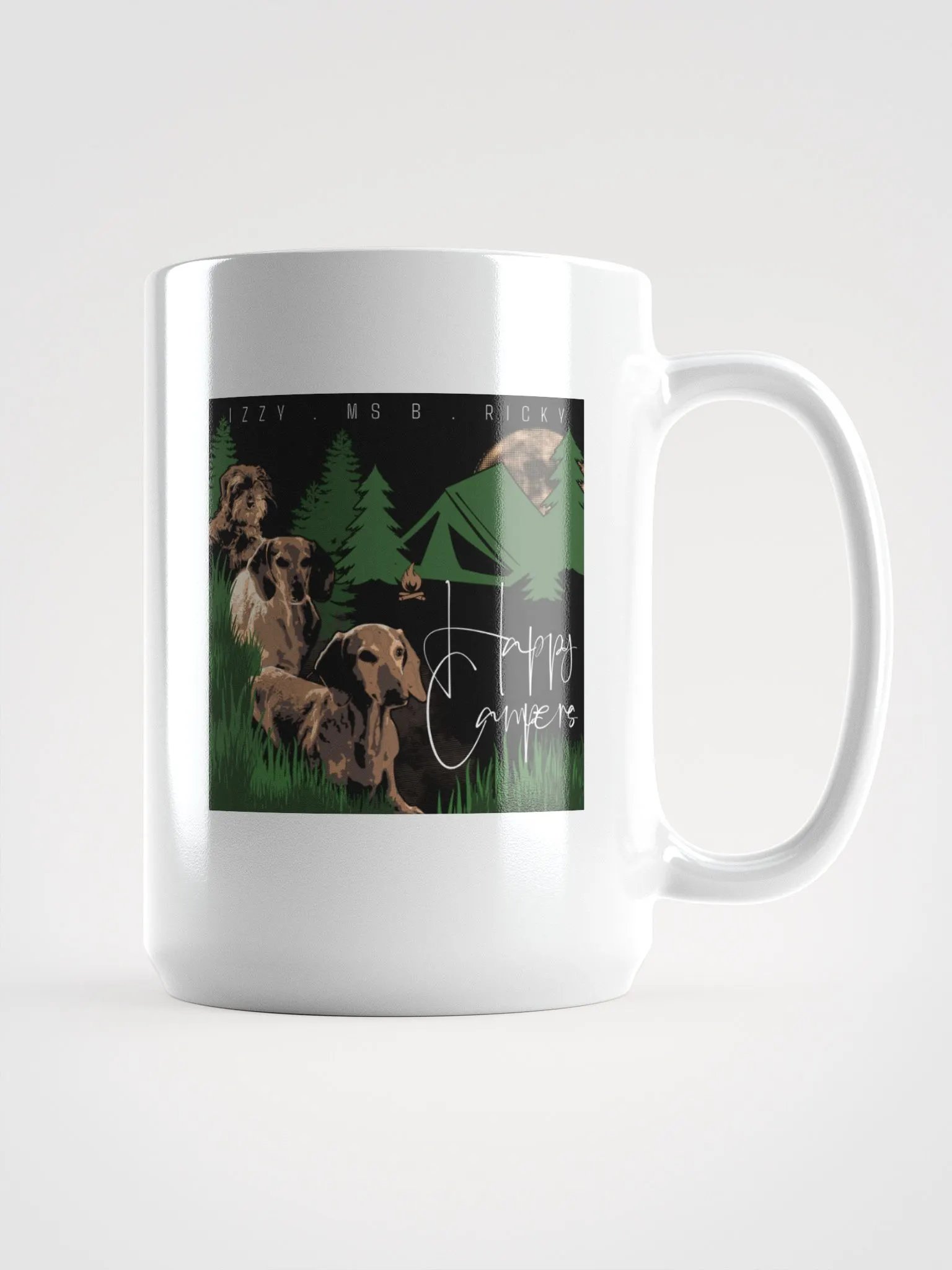 Moonlit Dog Camping Mug product image (1)