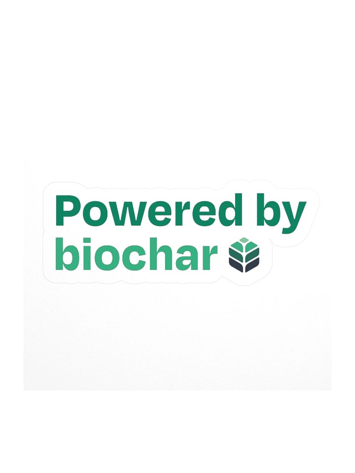 Powered by Biochar Sticker product image (3)