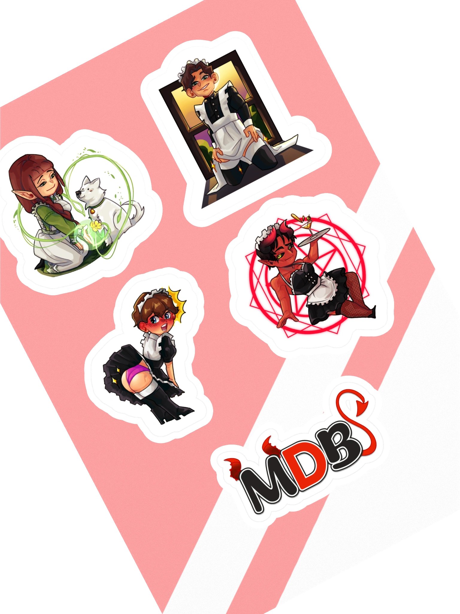 [MDB Stickers] Maid Collection | Vengeful Pariah