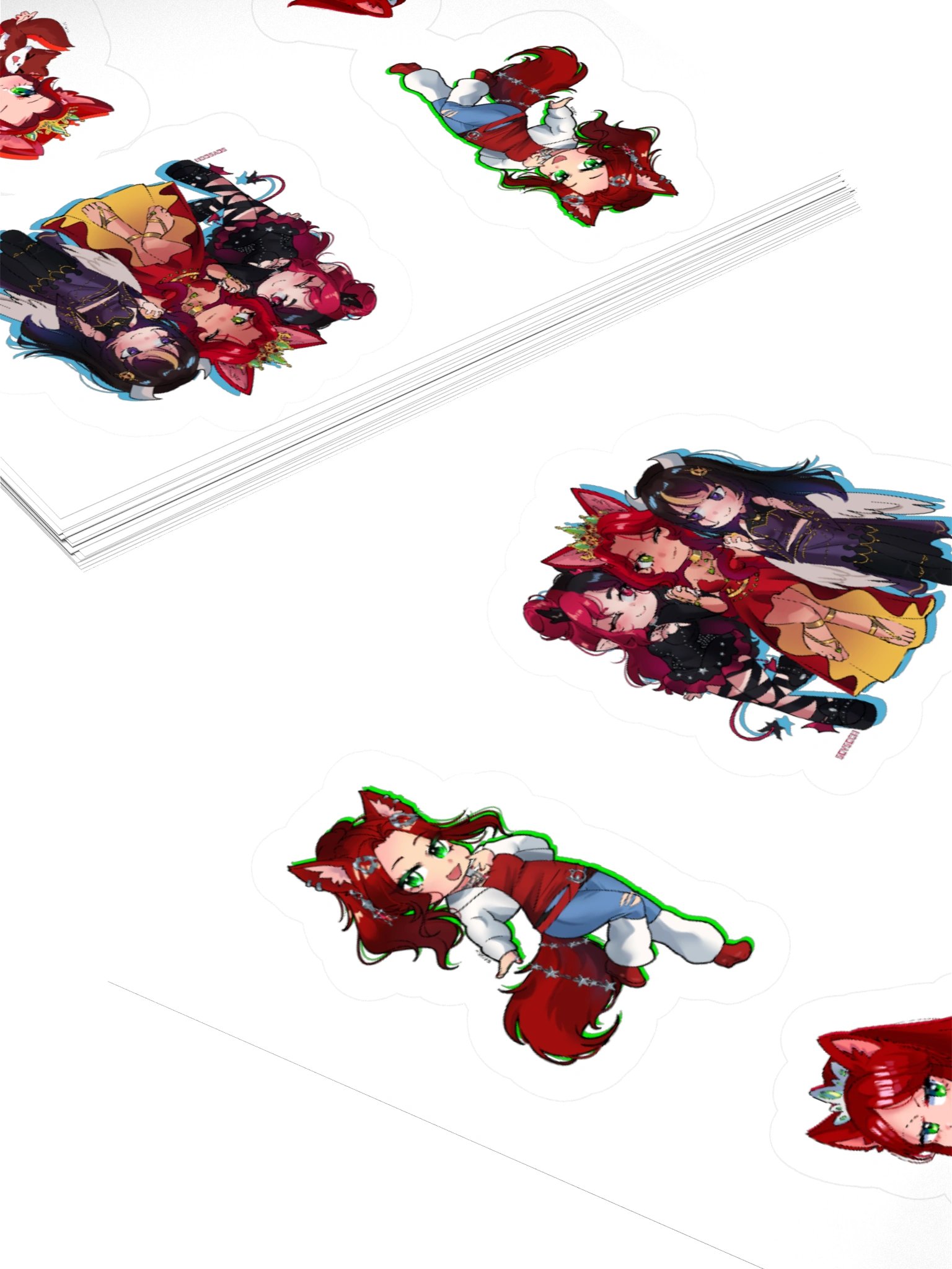 Foxy sticker sheet Chibi product image (13)
