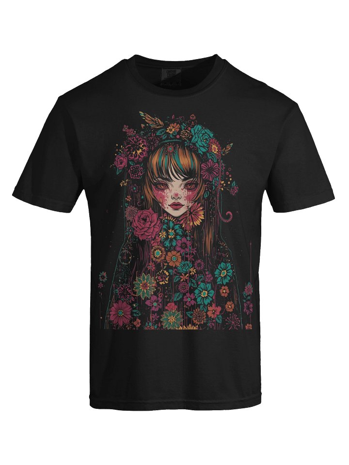 Floral Punk Girl Heavyweight Tee product image (2)