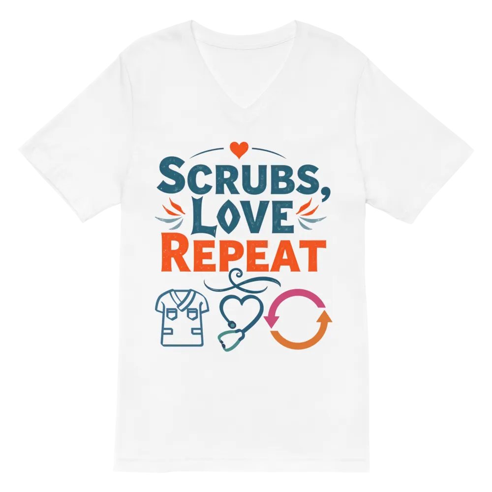 Scrubs, Love, Repeat Graphic V-Neck Tee product image (6)
